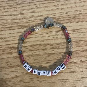 “be here now” little words project bracelet